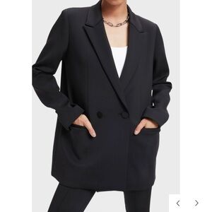 Good American black scuba blazer. Brand new with tags. Size 4=wmns XL